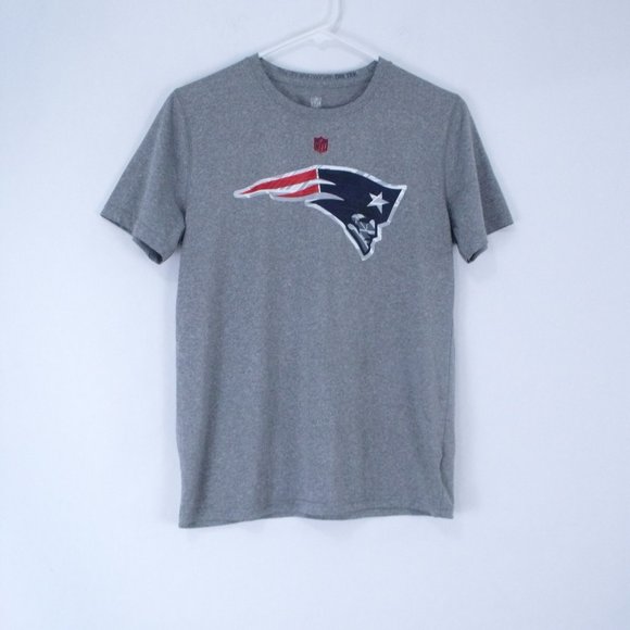 NFL Patriots Gray Dri Tek T-Shirt - Picture 1 of 4